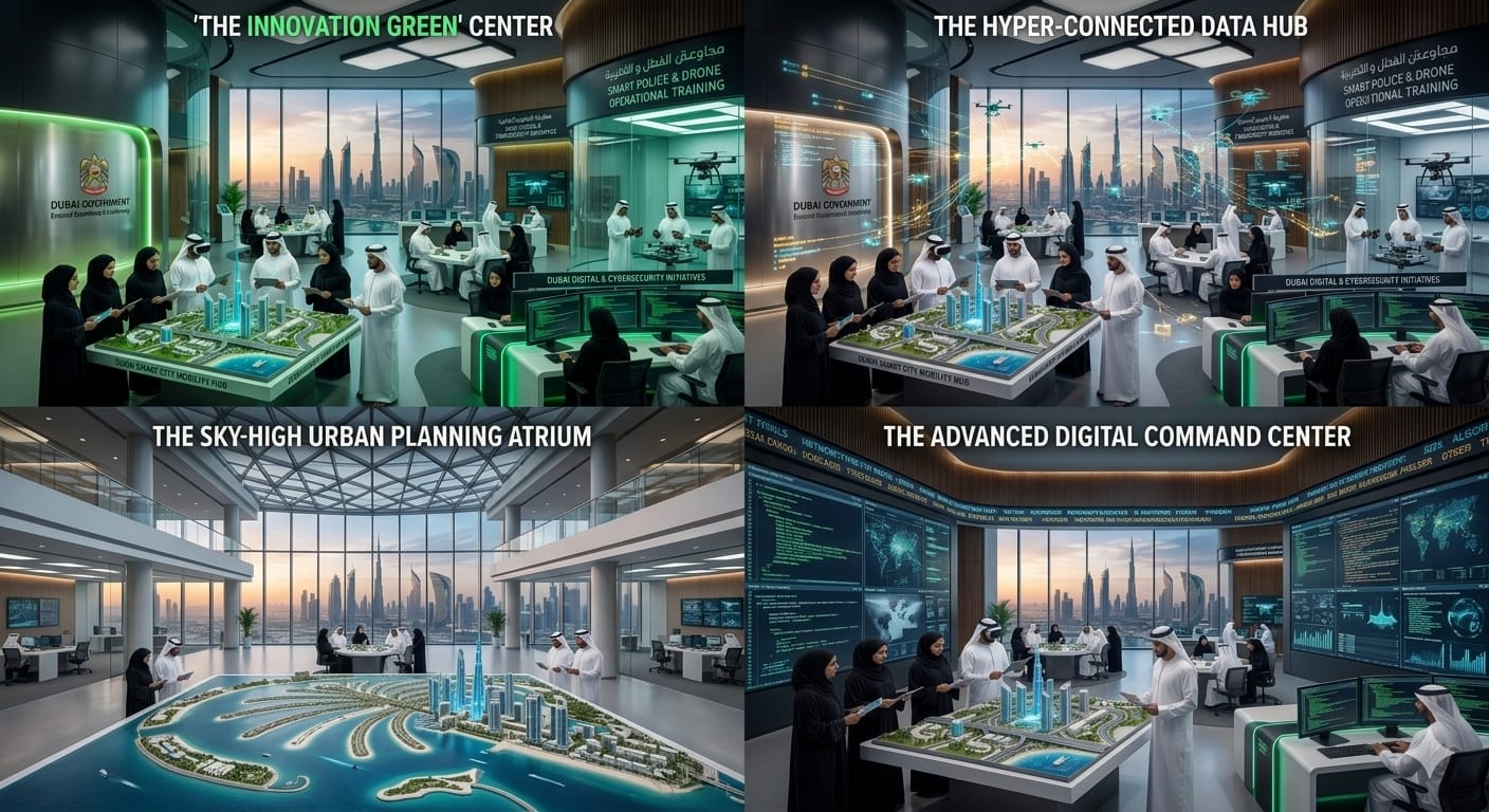 Dubai smart-city AI training environments